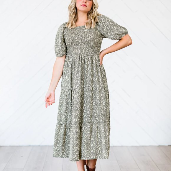 Polagram Green Floral Maxi Dress - Picture 3 of 6